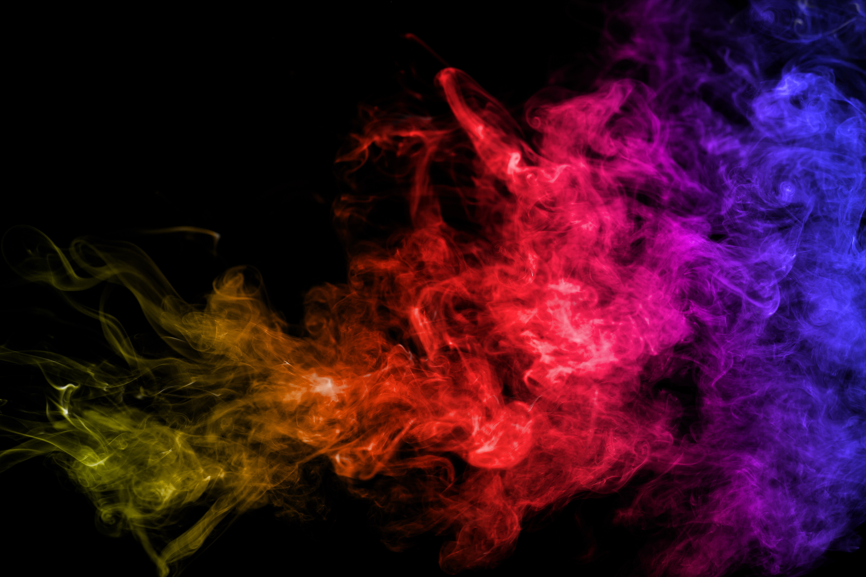 Multi-colored smoke